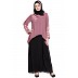 Layered designer A-line abaya